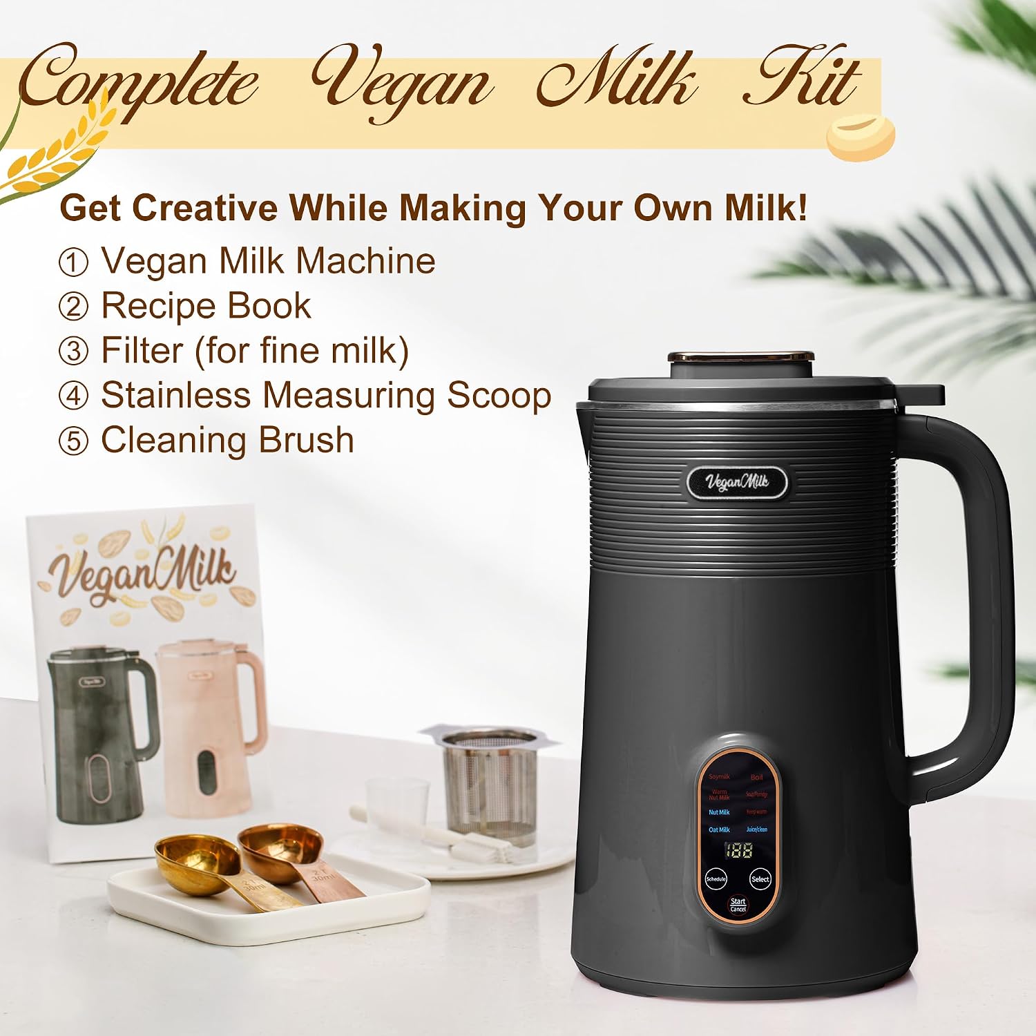 Máquina de Leite Vegetal 8 em  - Soy Milk Maker avaliação e preço